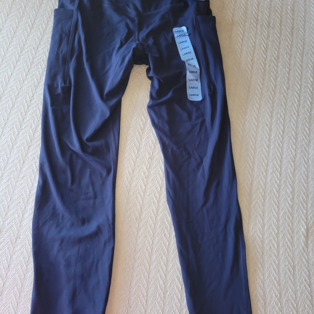 Elegant Dark Blue Leggings